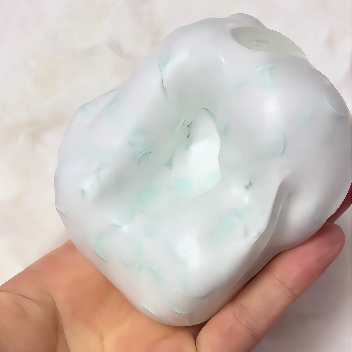Smooth Building Block Filled Stress Ball (Need to use a syringe to suck out the air)