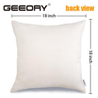 GEEORY Fall Sunflower Pumpkin Thanksgiving Pillow Covers 18x18 Set of 4
