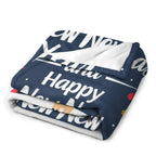 Christmas Printed Blanket Super Soft Flannel Fleece Cozy Blankets for Bed,Sofa,Couch,Gifts for Women Men,Camping and Travel Warm Fuzzy Blanket for All Season (Merry Christmas, 50" x60)