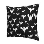 Xzyopcwx Halloween Goth Bats and Moon 2 Pack Throw Pillow Covers Sofa Cushions Covers Living Room Bedroom Bed Covers Car Lumbar Covers 18x18 Inches