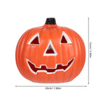 Toddmomy Halloween Pumpkin Lantern Decoration with Led Light Hollow Light up Jack-O-Lantern for Indoor and Outdoor Tabletop Halloween Decorations 8.27X6.3X7.87 Inches