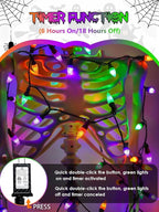 240 LED 78FT C6 Halloween String Lights, Super Long Halloween Lights Outdoor Indoor with 13 Modes & Timer, Waterproof Fairy Twinkle Light Plug in for Tree Horror Party Decor (Orange Purple and Green)