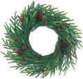 20 inch Christmas Wreath for Front Door - a Realistic Blend of Artificial Wreaths and Pine Cones, Used to Decorate Walls, Windows, porches, farmhouses, Indoor and Outdoor Decorations