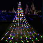 (New) Christmas Decorations Star String Lights, 320 LED Christmas Light Outdoor Yard Decorations Tree Light with 13" Star,Hanging Fairy Twinkle Light for Xmas New Year Holiday Party
