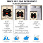 Oertud Black Cat Halloween Theme Flannel Blanket for Women, Men, Gothic I Love You Throw Blankets for Boyfriend, Girlfriend, Wife, Couple, Travel Camping Sofa Living Room Decor 50x60 in