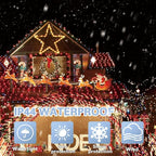 LAMPHOME 33ft Christmas Decorative Mini Lights, 100 LED Transparent Wire Fairy Starry String Lights Plug in, 11 Lighting Modes, for Indoor Outdoor Xmas Tree Wedding Party Decoration (red)