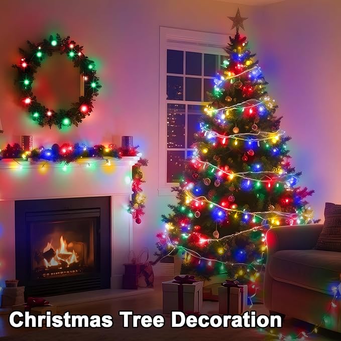 393 FT Christmas Light 1000 LED Xmas Lights Outdoor Christams String Lights Waterproof 8 Modes & Timer, Fairy Lights Plug in for Weeding, Patio, Party, Holiday,Christmas Decor (Multicolour)