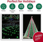 LAMPHOME 66ft Christmas Decorative Mini Lights,200 LED Transparent Wire Fairy Starry String Lights Plug in, 11 Lighting Modes, for Indoor Outdoor Xmas Tree Wedding Party Decoration (Green)
