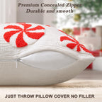 AYGXU Christmas Pillow Covers-Christmas Decor,2 Packs Candy Pillows 18 * 18in,Throw Pillows Covers for Bedroom Sofa Living Room