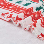 Gogreen Cozy Blanket Printed Twin Christmas Blanket - 300 GSM Fleece for Home Decoration, Ultra Soft Microfiber (Twin - 60" x 80") - E