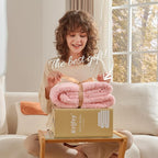 Krifey Pink Faux Fur Blanket for Bed, 3D Marble Texture Soft Cozy Fuzzy Plush Thick Warm Blanket, Faux Rabbit Fleece, Christmas Birthday Gifts for her Girls Women Mom, Cute Pink, 60x80in
