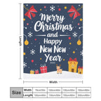 Christmas Printed Blanket Super Soft Flannel Fleece Cozy Blankets for Bed,Sofa,Couch,Gifts for Women Men,Camping and Travel Warm Fuzzy Blanket for All Season (Merry Christmas, 50" x60)