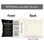 ACAROMAY Birthday Gift for Brother Ideas Decorative Throw Pillow Covers 18 x 18 Inch Life is Better with Brtohers Christmas Halloween Decor Pillow Cases for Home Couch All Seasons (Brother)