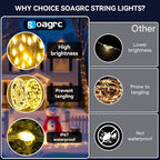 Outdoor Christmas Lights, 800LEDs 262FT Christmas Tree String Lights, IP67 Waterproof 8 Modes Warm White Holiday Lights with Remote for House Yard Xmas Decorations