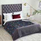 Christmas Dachshund Throw Blanket Soft Cozy Plush Warm Fleece Blanket for Sofa Couch Bed 80"X60"