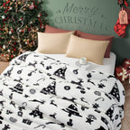 LBRO2M Sherpa Fleece Bed Blanket Queen Size,Christmas Super Soft Fuzzy Plush Warm Cozy Fluffy Microfiber Couch Throw Velvet Double Reversible Luxurious Blankets
