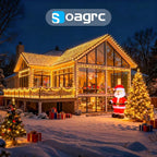 Outdoor Christmas Lights, 800LEDs 262FT Christmas Tree String Lights, IP67 Waterproof 8 Modes Warm White Holiday Lights with Remote for House Yard Xmas Decorations