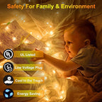 750LED Christmas Lights Outdoor Use, 240ft 12 Modes Warm White LED String Lights with Timer Dimmable, Waterproof Christmas Tree Lights for Xmas Patio Yard Fence Balcony Garden Decor Warm White