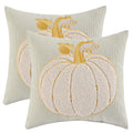 LUOYEHK Halloween Pillow Covers 18x18 Set of 2 Fall Pumpkin Decorative Throw Pillow Covers Thanksgiving Farmhouse Corduroy Cushion Covers for Couch Sofa Bed