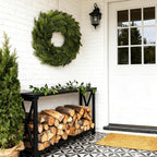 Joyhalo 26" Realistic Christmas Cedar Wreaths for Front Door, Real Touch Norfolk Pine Wreath Artificial Everygreen Wreath for Walls, Porches, Farmhouse Outdoor Christmas Decor