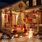 LitHome 164Ft 500 LED Color Changing Christmas String Lights, 35 Colors 9 Modes RGB Christmas Lights with Remote Timer, Dimmable Led String Light Outdoor Plug in, Xmas Tree Light Indoor Party Decor