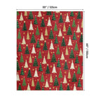 Horaldaily Christmas Flannel Blanket Throw, Christmas Red Tree Soft Fuzzy Plush Cozy Fleece Blankets for Couch Sofa Bed Lounging, Ideal Gifts for Kids Adults Wife Self, 50x60