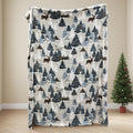 VigorSpring Christmas Throw Blanket - 60x80 inches, Holiday Christmas Tree Reindeer Snowflakes Fleece Blanket Winter Soft Blanket for Couch Sofa Bed Lounging, Ideal Gifts for Kids Adults Wife Self