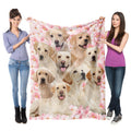 Labrador Retriever Dog Throw Blanket,Labrador Retriever Gifts for Dog Lovers,Soft Flannel Blanket Throw,Gift for Women Kid Girls Halloween Christmas 50"x60"