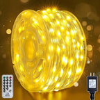 Outdoor Christmas Lights, 400LEDs 131FT Christmas Tree String Lights, IP67 Waterproof 8 Modes Warm White Holiday Lights with Remote for House Yard Xmas Decorations