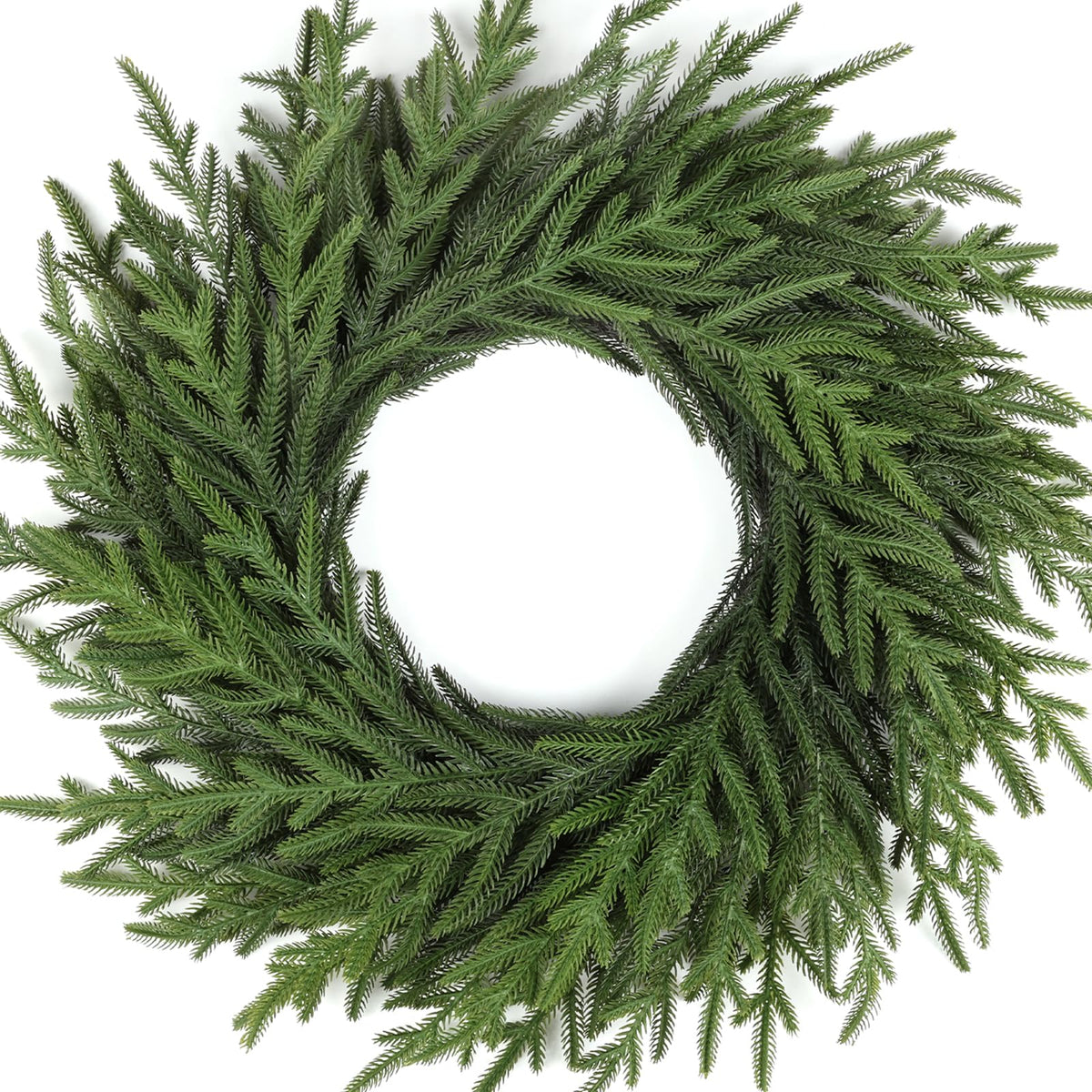 Artgar 26 Inch Pine Wreath - Christmas Wreaths for Front Door - Real Touch Pine Wreath - Large Artificial Green Wreaths for Walls Windows Porches Farmhouse Indoor Outdoor Home Decor