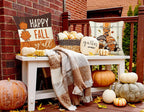 PSDWETS Throw Pillow Covers 18x18 Set of 4 for Fall Decor,Fall Decorations Maple Leaves Pumpkin Farmhouse Autumn Thanksgiving Cushion Cover for Home Sofa Couch