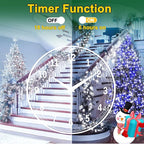 164FT 1600 LED Christmas Lights Outdoor Decorations with 320 Drops Timer 8Mode Curtain String Lights Waterproof Plug in Fairy Lights for Indoor,Xmas,Party,Patio,Window,Fence,Trees Decor(Cold White)