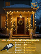 Upgraded 250 LED C6 Connectable Warm White Christmas String Lights, 82FT Waterproof Christmas Twinkle Light Outdoor, Plug in Fairy Lights Indoor with 13 Modes & Timer for Christmas Tree Decorations