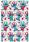Jay Franco Kids Christmas Plush Throw Blanket – 40 x 50 Inch Soft & Cozy Fleece Throw for Holiday Bedroom & Couch Décor, Official Licensed Product, Multi - Stitch