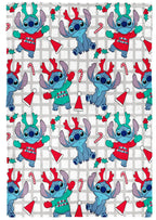 Jay Franco Kids Christmas Plush Throw Blanket – 40 x 50 Inch Soft & Cozy Fleece Throw for Holiday Bedroom & Couch Décor, Official Licensed Product, Multi - Stitch