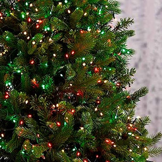 FUNPENY Multi-Colored Christmas Lights, 2 Pack Total 32FT 100LED Battery Operated Mini String Light with 8 Modes, Waterproof Tree Lights for Outdoor Indoor Patio Garden Party Christmas Decorations