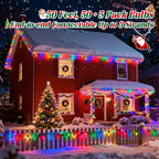50Ft Multicolor C7 Vintage Christmas Lights String Colored Christmas Tree Lights with 50 + 5 Pack E12 Color Bulbs, for Light up Christmas Tree Home Stair Yard Indoor Outdoor Christmas Decorations, 5W