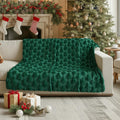 Horaldaily Christmas Blanket Throw, Green Christmas Tree Soft Fuzzy Plush Faux Fur Cozy Blankets for Couch Sofa Bed Lounging, Ideal Gifts for Kids Adults Wife Self, 50x60