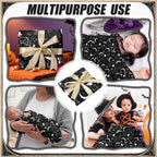Gilprop Halloween Gothic Baby Blanket Soft Bat Moon Flannel Newborn Gothic Throw Blanket Goth Stuff for Newborn Girls Boys Nursery Halloween Bedroom Sofa Crib Decor 40 x 30 Inch
