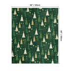 Horaldaily Christmas Flannel Blanket Throw, Christmas Green Tree Soft Fuzzy Plush Cozy Fleece Blankets for Couch Sofa Bed Lounging, Ideal Gifts for Kids Adults Wife Self, 50x60
