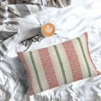 DAFENA Red Green Pillow Covers 12x20 Inch 2 Pcs Christmas Polka Dots Striped Decor Throw Pillows Winter Xmas Holiday Modern Outdoor Farmhouse Decoration Pillowcase Linen Cushion Cover for Couch Sofa