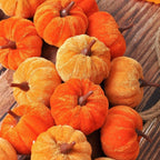Thanksgiving Pumpkin Wreath Artificial Fall Harvest Wreath Autumn Hanging Garland for Thanksgiving Festival Holiday Window Party Decor