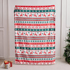Gogreen Cozy Blanket Printed Twin Christmas Blanket - 300 GSM Fleece for Home Decoration, Ultra Soft Microfiber (Twin - 60" x 80") - E