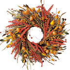 WANNA-CUL 24In Fall Harvest Wreath for Front Door Autumn Thanksgiving Decor