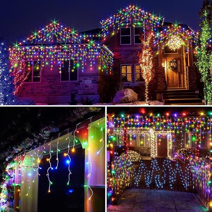 98FT Christmas Lights Outdoor Decorations 900LED Fairy String Light 12 Lighting Modes with Timer Memory Waterproof Christmas Light for Yard Roof Party Holiday Wedding Garden Decor