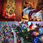 Color Changing Christmas Lights, 338ft 1000 LED Warm White & Multicolor Christmas String Lights with Remote, 11 Modes Fairy Twinkle Lights for Party Garden Holiday Weddings Xmas Tree Decorations