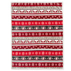 PAVILIA Christmas Sherpa Throw Blanket, Red & White Snowflake, Reindeer, Reversible Fleece & Sherpa Cozy Winter Blanket for Couch & Bed, 50x60, Christmas & Holiday Decor