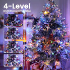 Color Changing Christmas Lights, 175ft 500 LED Warm White & Multicolor Christmas String Light with Remote, 11 Modes Fairy Twinkle Lights for Party Home Garden Holiday Weddings Xmas Tree Decorations