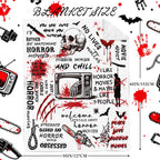 Loxezom Horror Movie Gifts Blanket 60" X 50", Halloween Christmas Birthday Gifts for Horror Movie Lovers, Scary Blanket/Merch/Birthday Party Decorations, Scary Movie Blanket