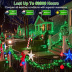 750LED Christmas Lights Outdoor Use, 240ft 12 Modes Green LED String Lights with Timer Dimmable, Waterproof Christmas Tree Lights for Xmas Patio Yard Fence Balcony Garden Party Decor Green